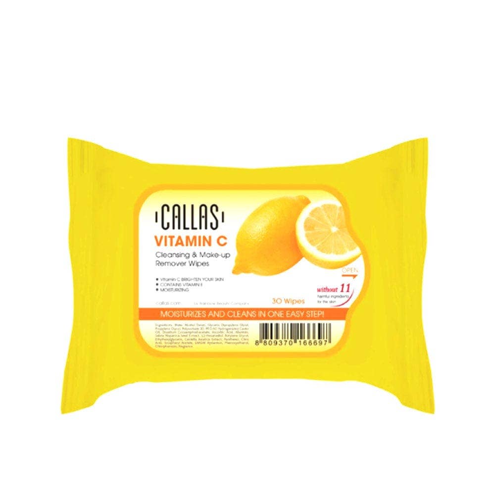 Callas & Dearderm – wholesale Face & body wipes – CALLAS Cleansing & Makeup Remover Wipes - Vitamin C0