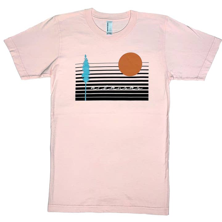 Retro Arkansas T-Shirt / Pink for wholesale by AR-T's