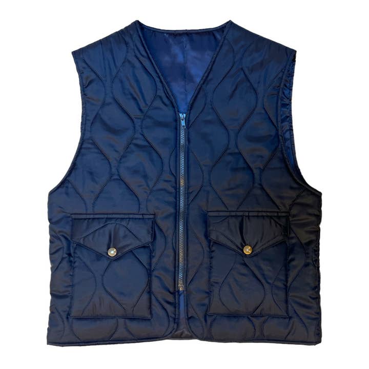Navy Rider Vest for wholesale by Mitchumm Industries
