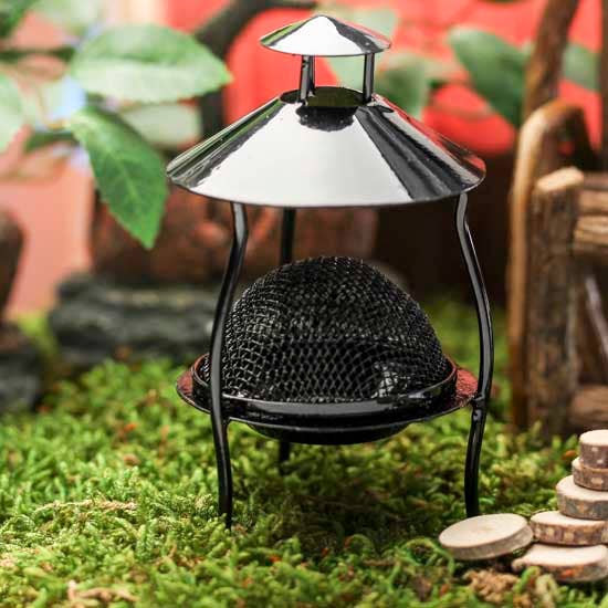 Factory Direct Craft - Wholesale Toy Set - Kids - Miniature Black Metal Fire Pit - 3-1/2" H x 1-3/4" Dia0