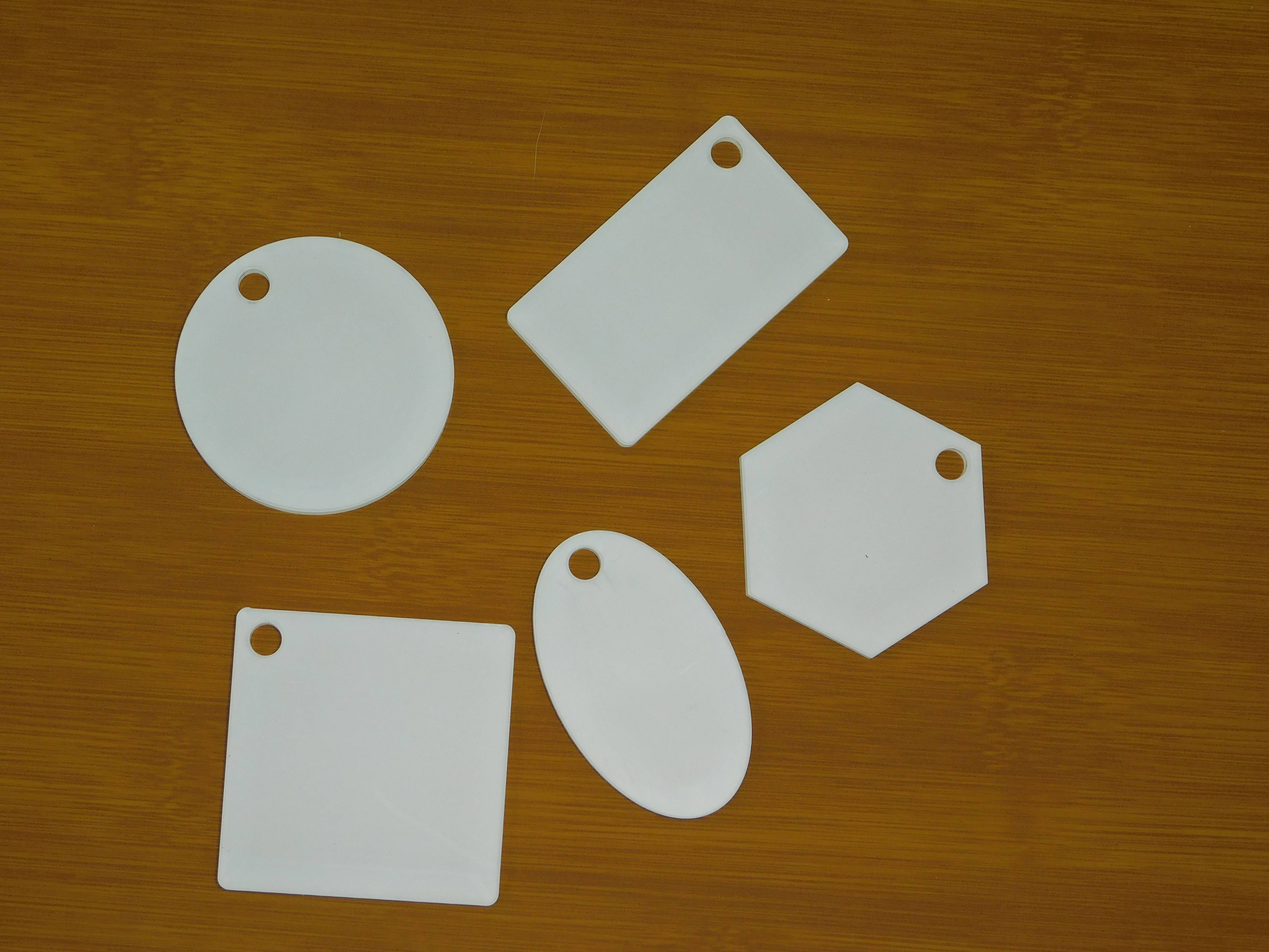 VRTX Laserworks Studio - Wholesale Keychain – Unisex - Acrylic Sublimation Blank, Keychain, Luggage Tag-Round 2.25"