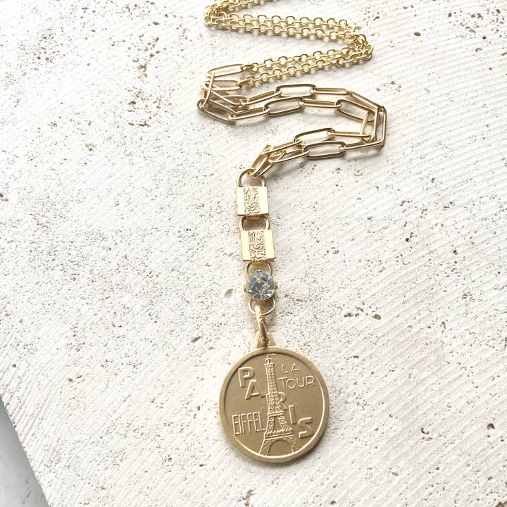 VB&CO Designs Handmade Jewelry - Wholesale Pendant/Charm Necklace - Paris France Eiffel Tower necklace French boutique3
