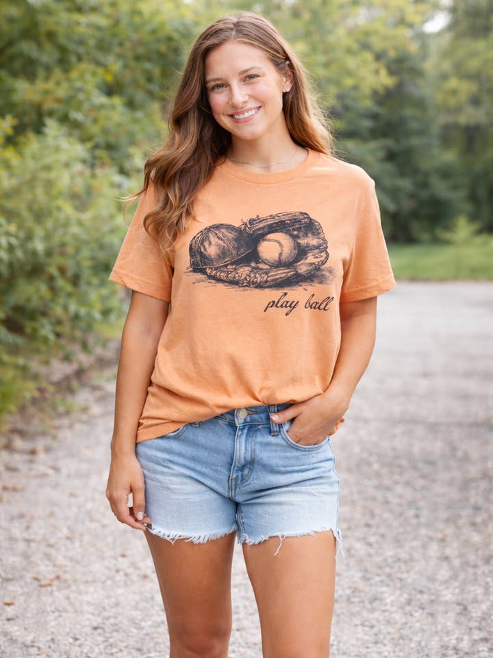 Play Ball Vintage Tee for wholesale by Rust + Stitch