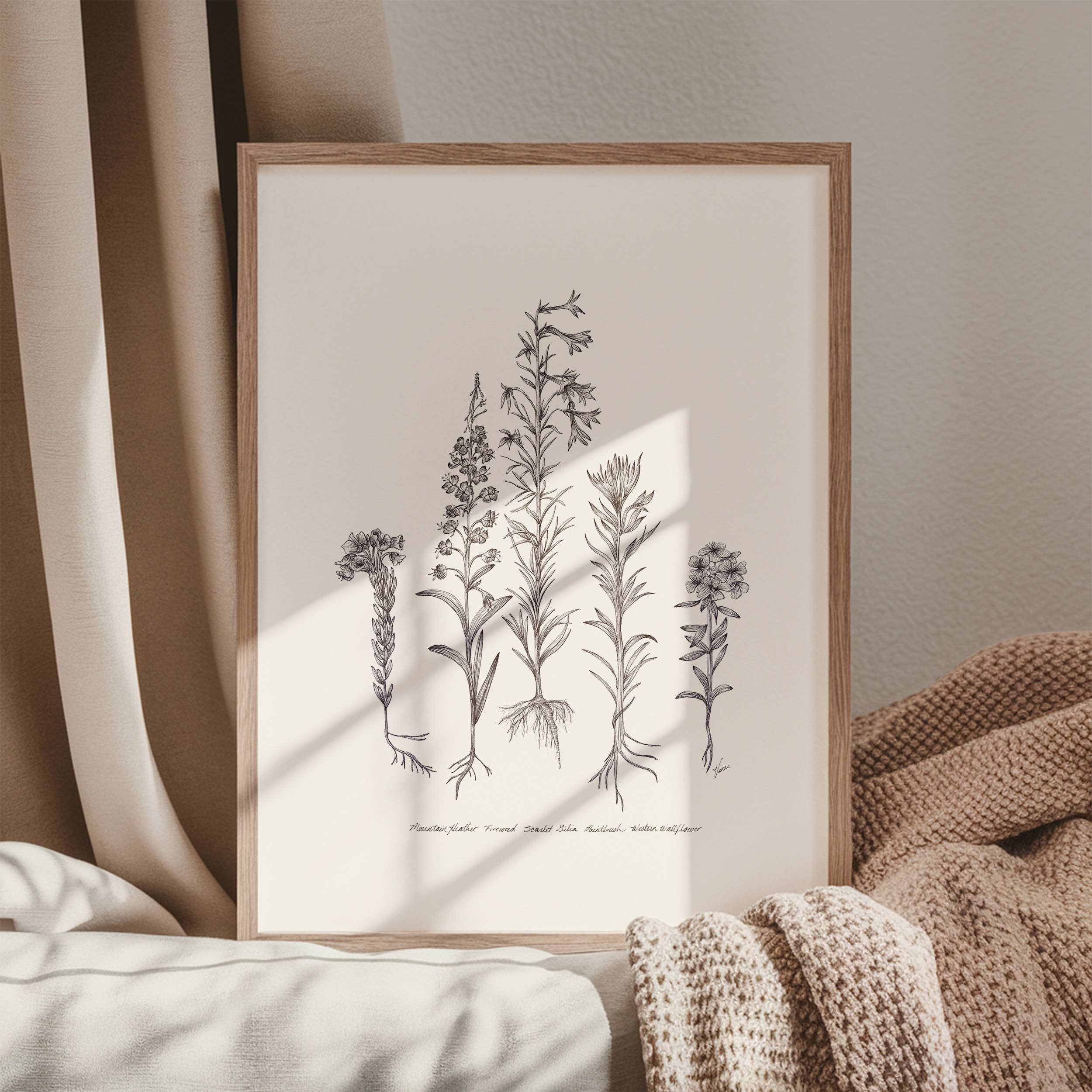 Vanee.ink - Wholesale Art Print - Alpine Wildflowers Print2