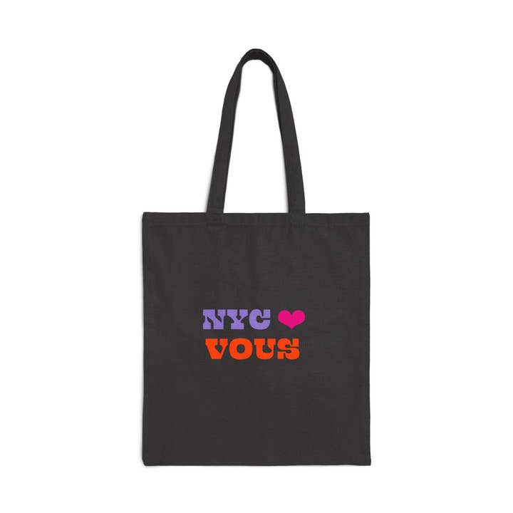 NYC ❤️ You Tote Bag – French | Immigrant Solidarity for wholesale by Bicycle Utopia