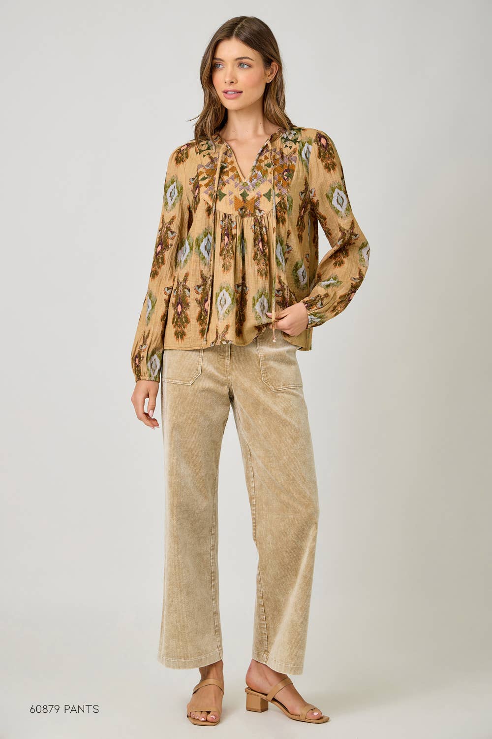 Mystree - Wholesale Blouse - Women's - 61311 Embroidery Yoke Peasant Top 4