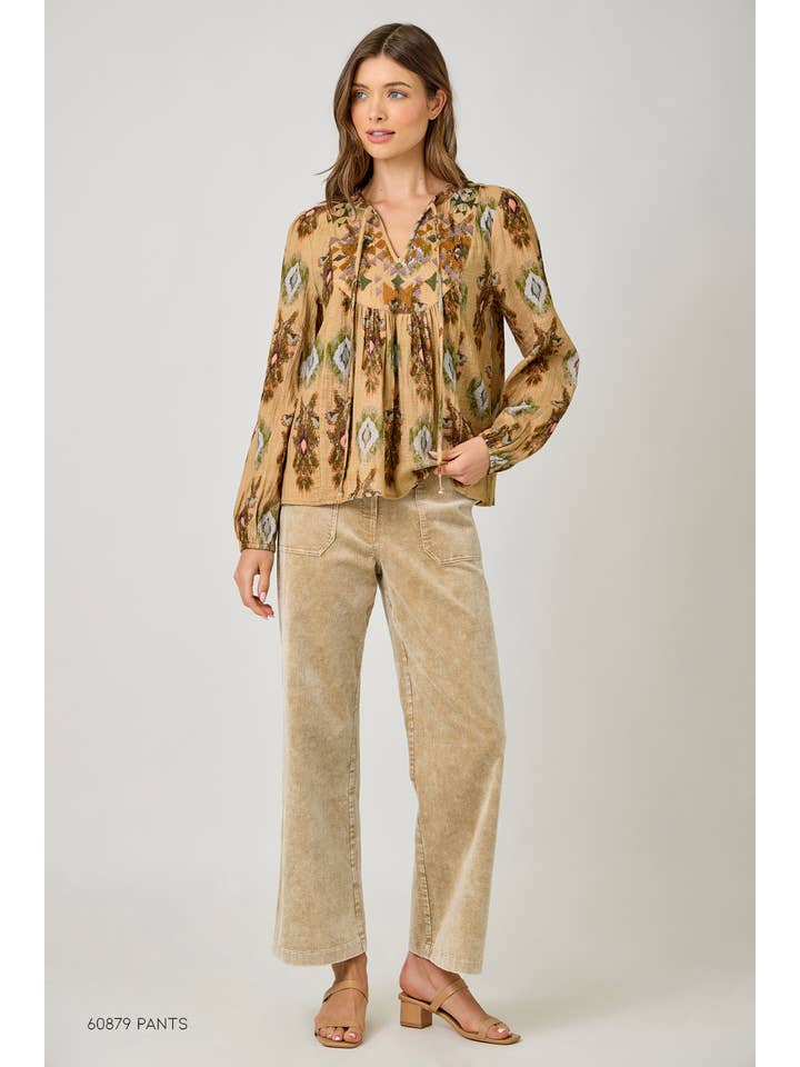 Mystree - Wholesale Blouse - Women's - 61311 Embroidery Yoke Peasant Top 4