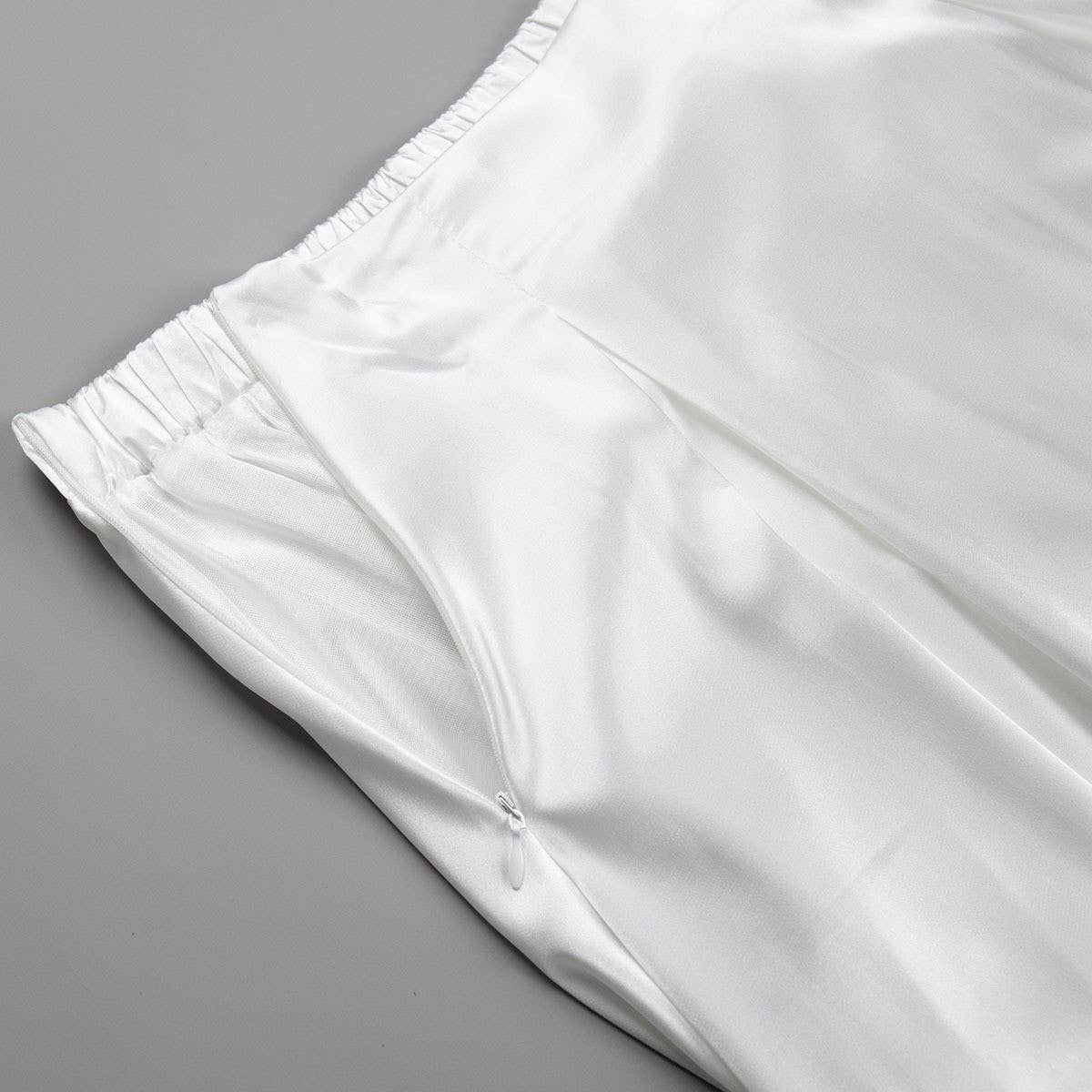 Hope & Sunshine - Vendita all'ingrosso Gonna - Donna - Gonna midi a vita alta in raso12