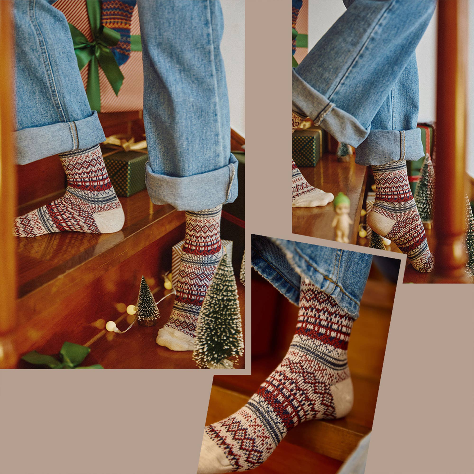 7DAYSSOCKS - Wholesale Socks - Women's - Women’s Winter Thick Knit Nordic Jacquard Cabin Crew Socks5