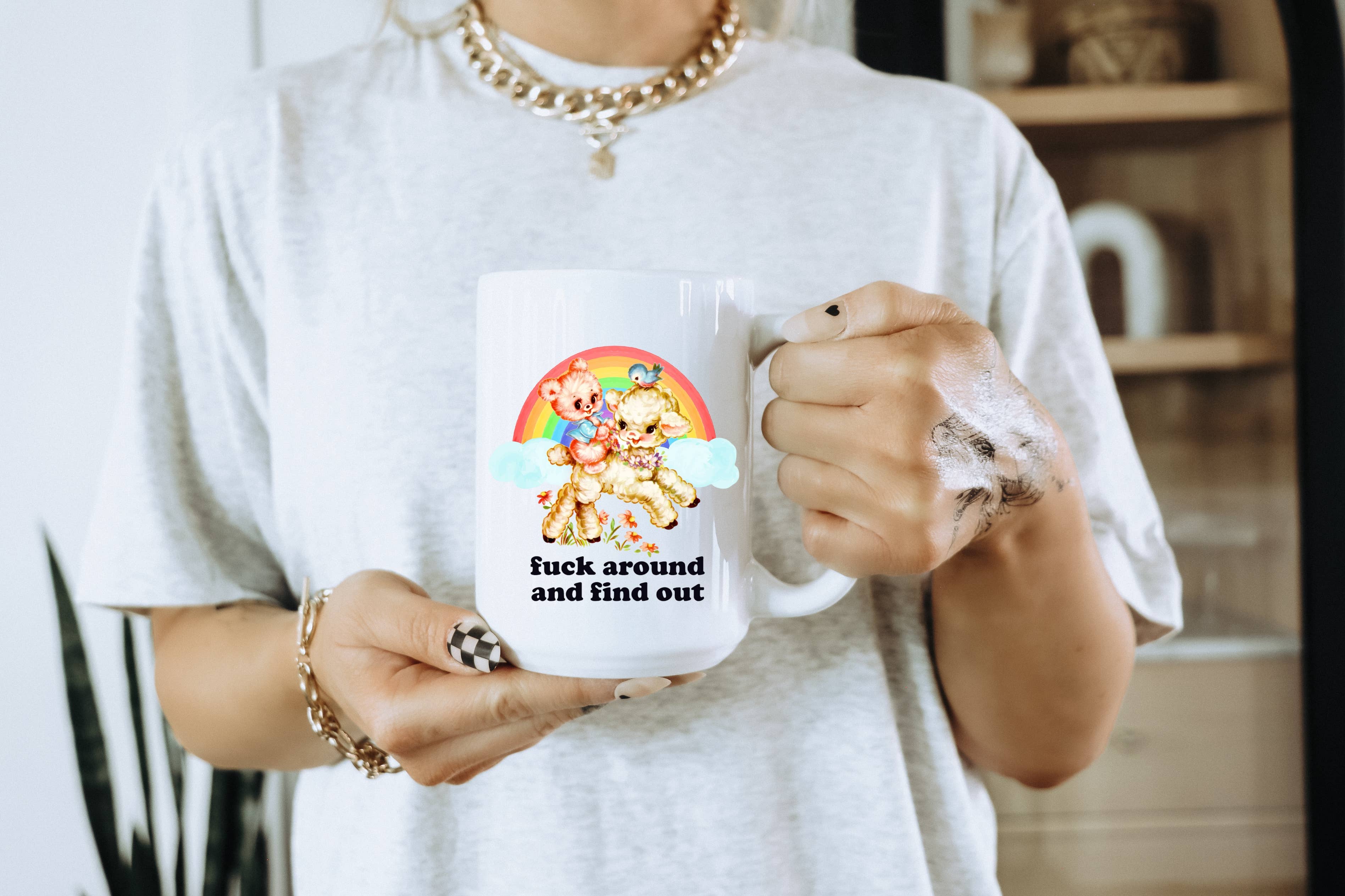 Ace the Pitmatian Co - Vendita all'ingrosso Tazza - Tazza da caffè F*ck Around And Find Out1