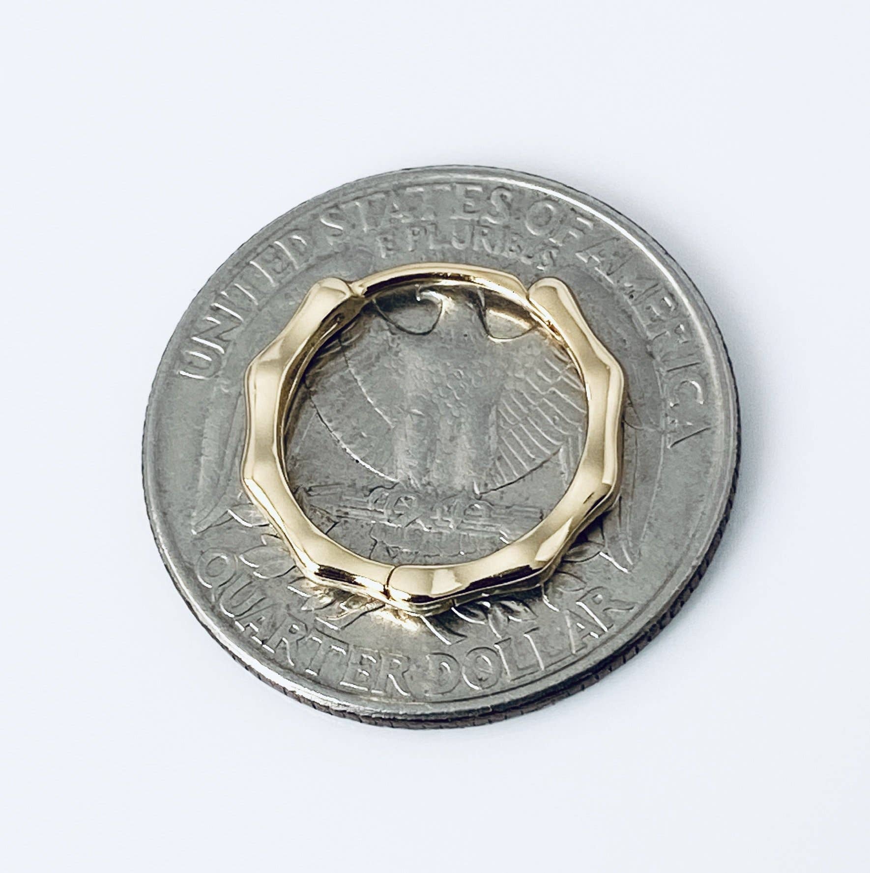 Modern Opus - Wholesale Hoop Earrings - Mini bamboo hoop EA202373