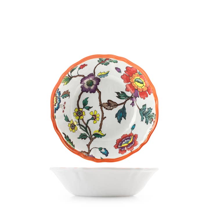 Sæt med 6 dybe tallerkener Blossom i melamin ø 19 cm for engroshandel hos H&H