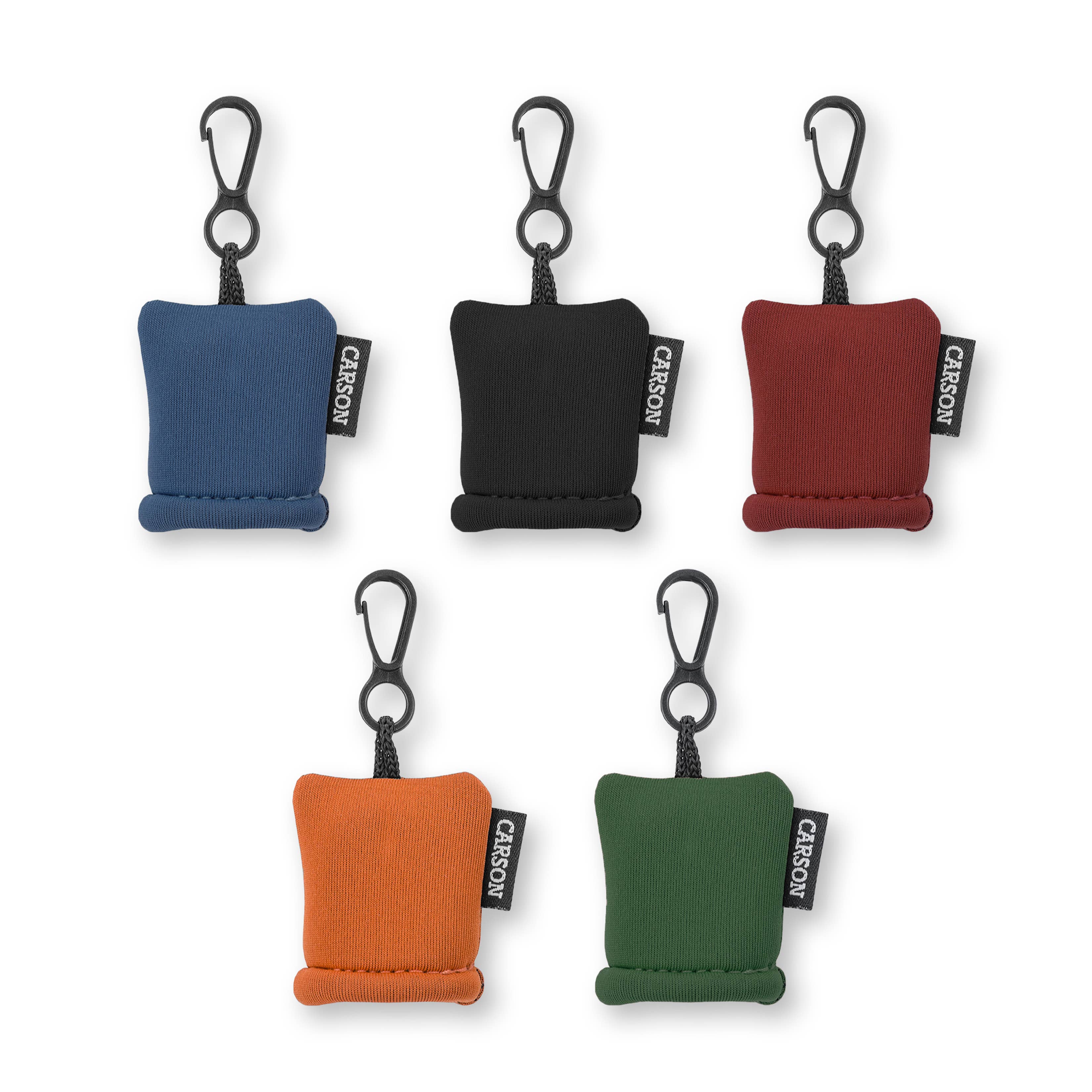 Carson - Vente Nettoyants pour lentilles - Pochette en microfibre pour nettoyage de lentilles Stuff-It™ Mini avec clip4