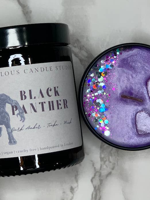 Svart Panterljus för wholesale av Marvelous Candle Studio