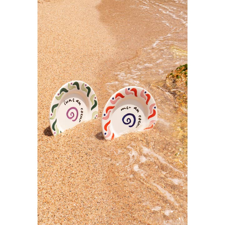 ACTOS - Wholesale Dinner Plate - Cala Secreta red ceramic dessert plate 7