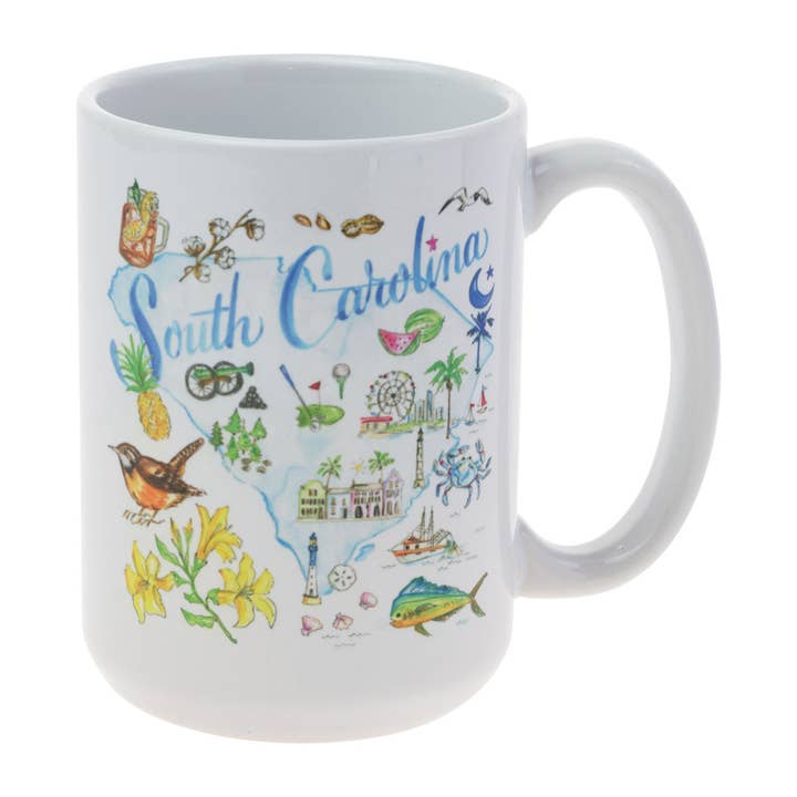 Caneca de Cerâmica da Coleção do Estado da Carolina do Sul Rosanne Beck por atacado de Boston International