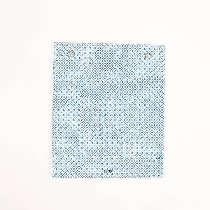 Craft Boat - Wholesale Picture Frame - INDIGO BLOCK PRINTED WALL PICTURE FRAME