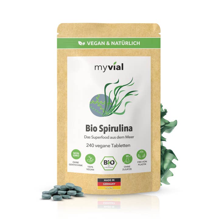 myvial – Suplemento/vitamina oral por atacado – Comprimidos de Spirulina Bio