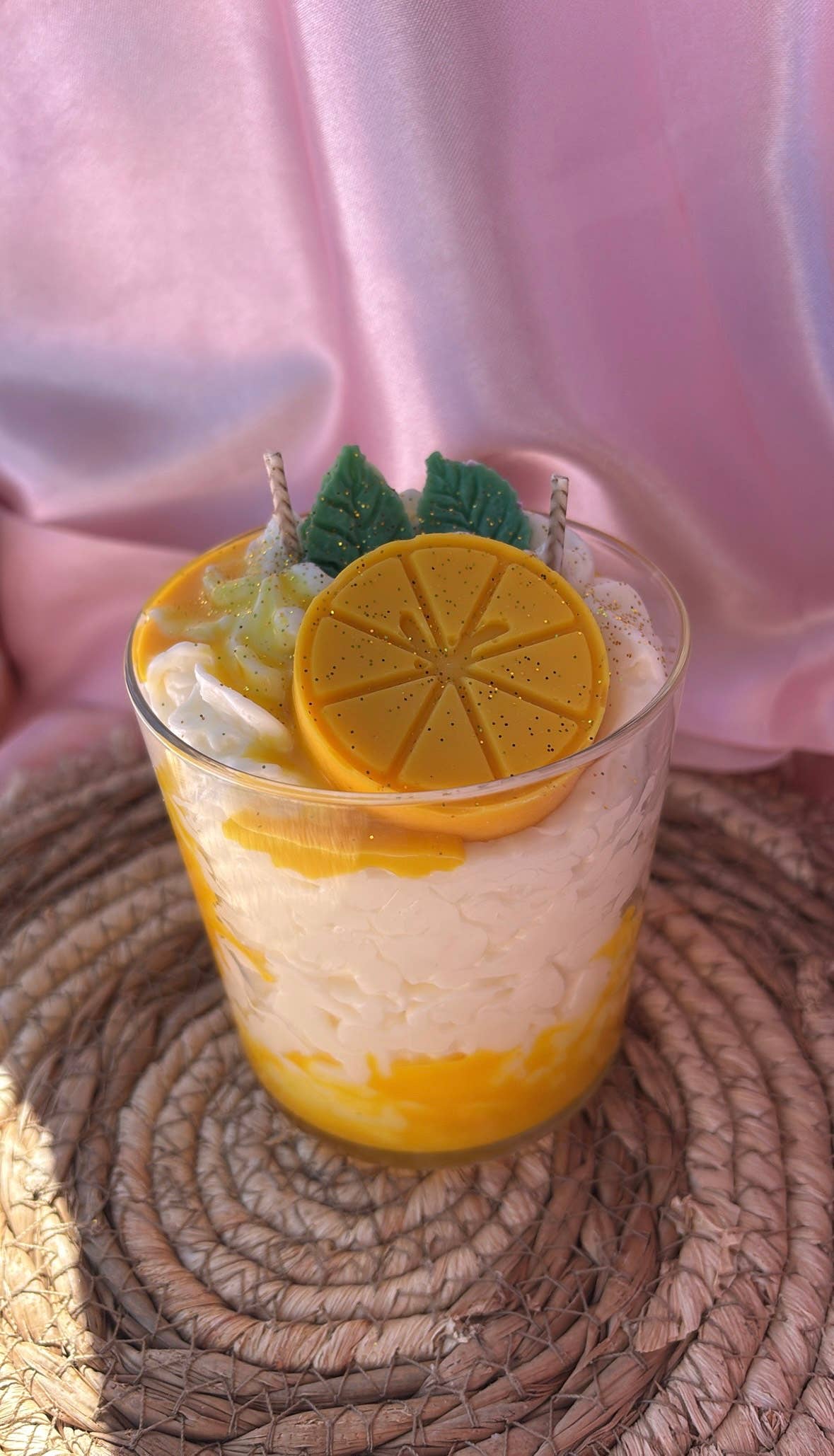 CREABYLONNY - Vente Bougies originales - Bougie citron & coulis0