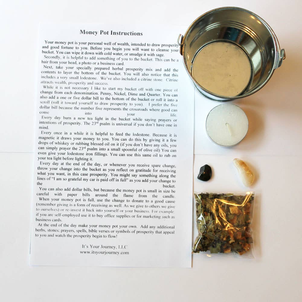 It's Your Journey LLC - Wholesale Meditation Supplies - Money Pot Starter Kit1