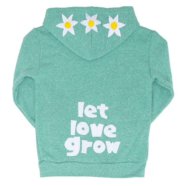 Kids Let Love Grow Fleece Jacket for wholesale by declan