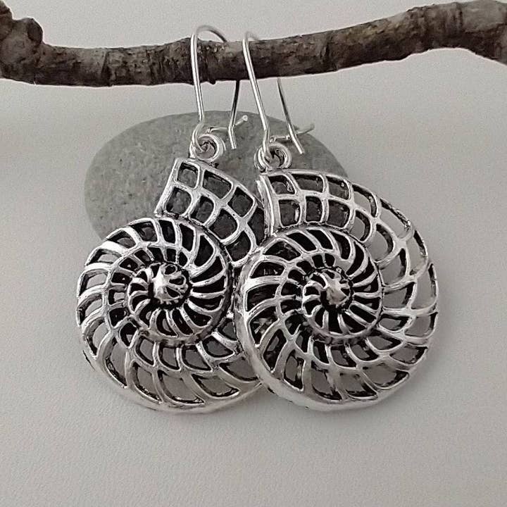 Fibonacci Statement Earrings for wholesale by Piccadilly Pendants