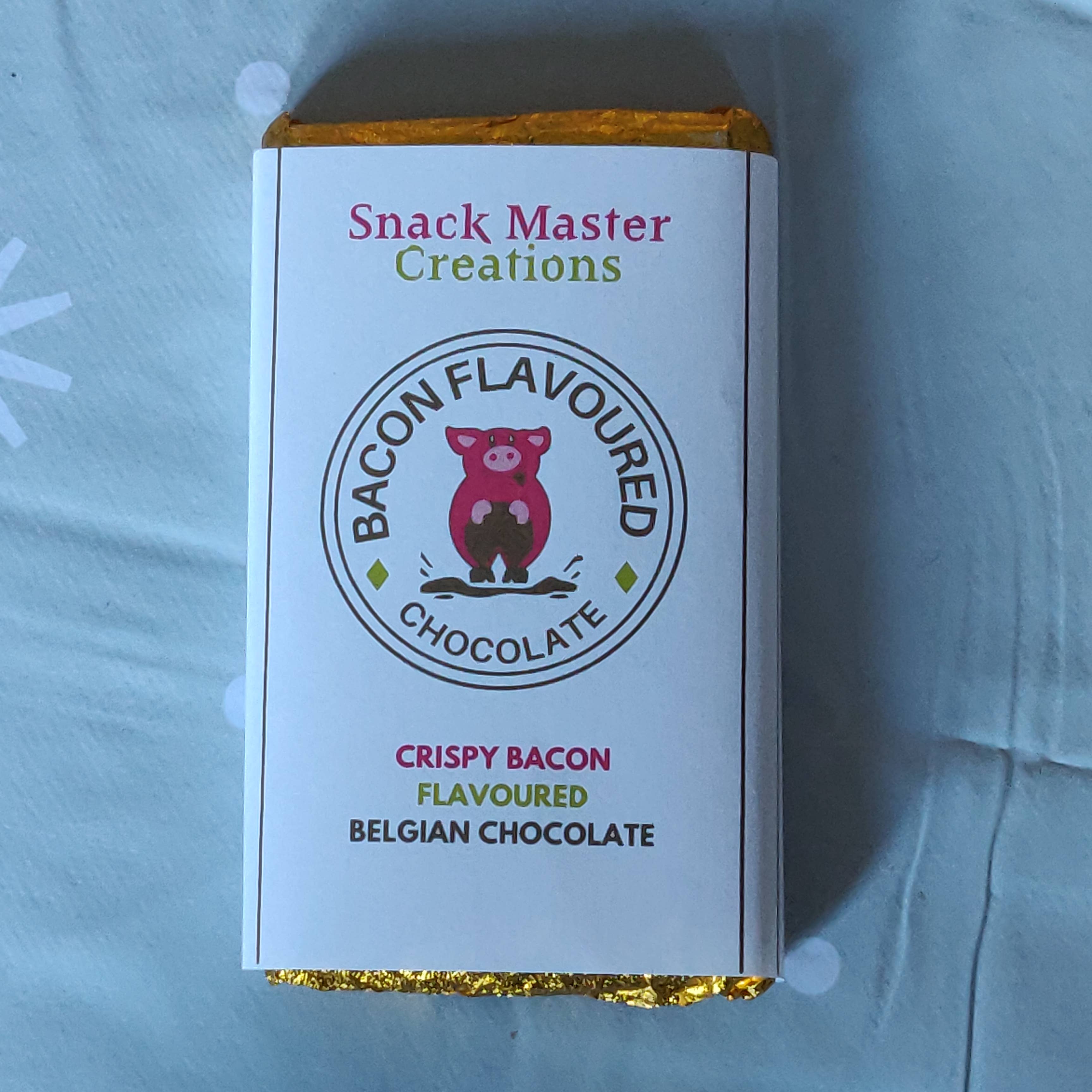 Snack Master Creations – wholesale Chocolate bar – Bacon Flavoured Chocolate1