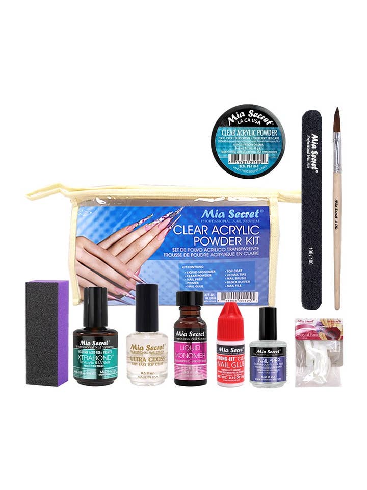 Mia Secret KIT-01 Clear Acrylic Powder Kit - 3set for wholesale by PINEAPPLE Beauty