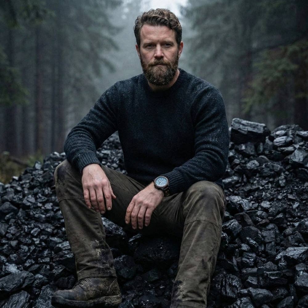 Nordic Wood - Wholesale Wrist Watch - Men's - Bleu Horizon3