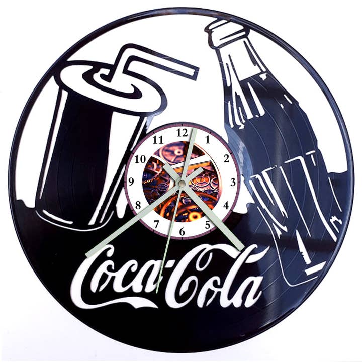 Vinyl Record Clock - Coca Cola for wholesale by Broken Record