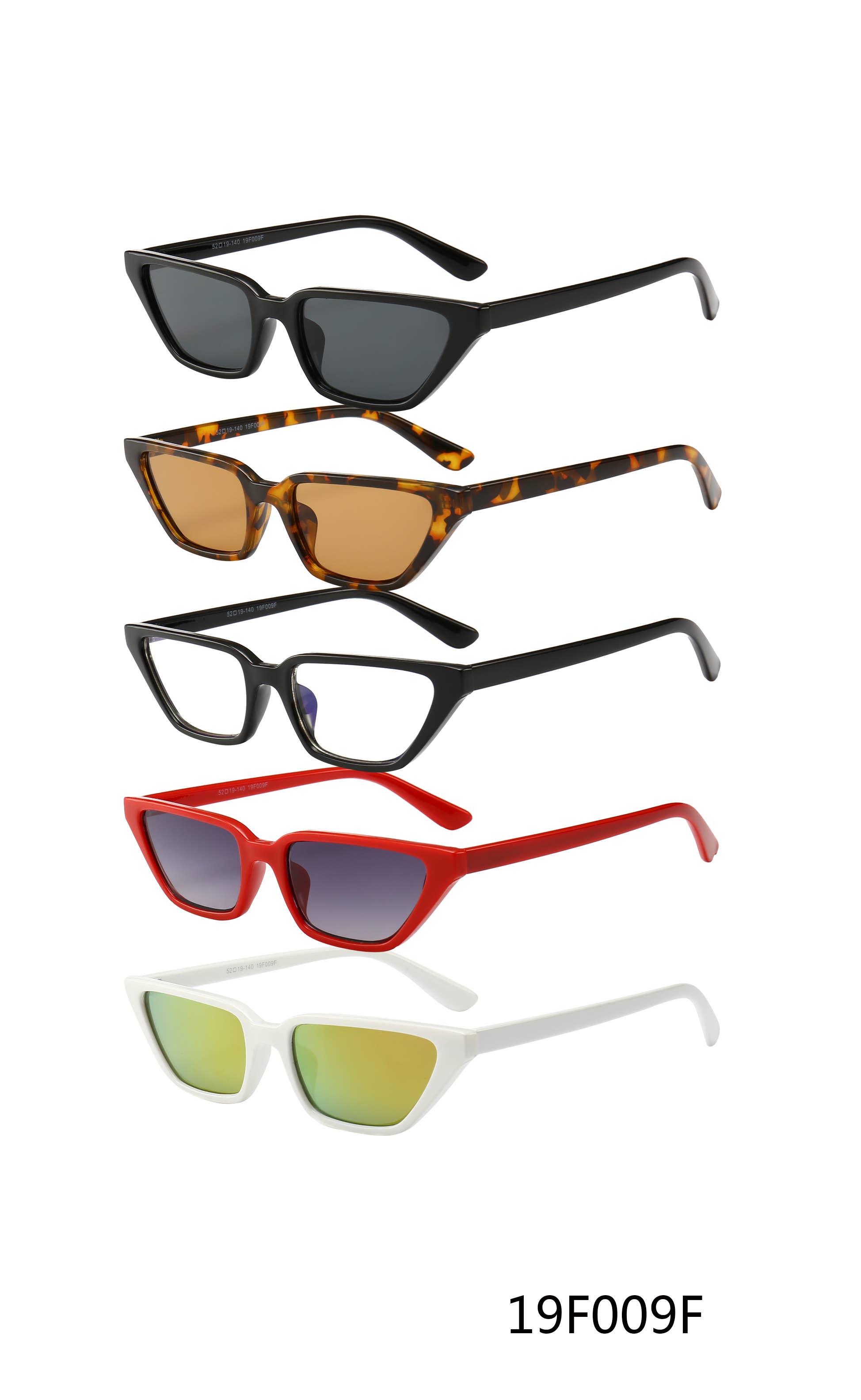 Trio Trading - Vente Lunettes de soleil – femme - Lot de 12 mini lunettes de soleil Y2K à petites lentilles assorties0