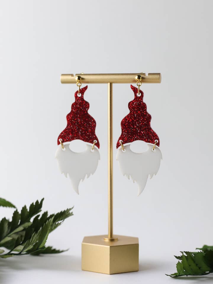 Gnome For The Holidays Earrings for wholesale by Mulberry Creative