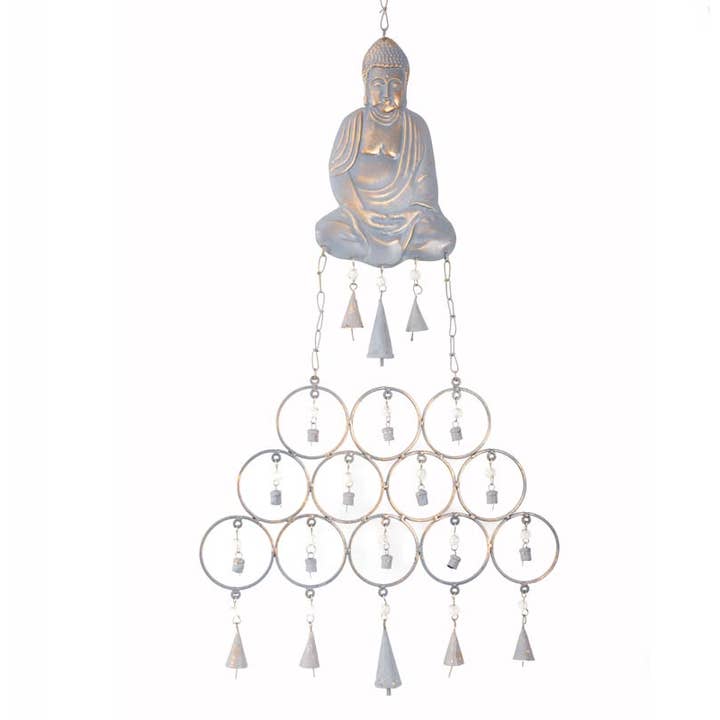 Recycled Buddha Windchime for wholesale by Benjamin International