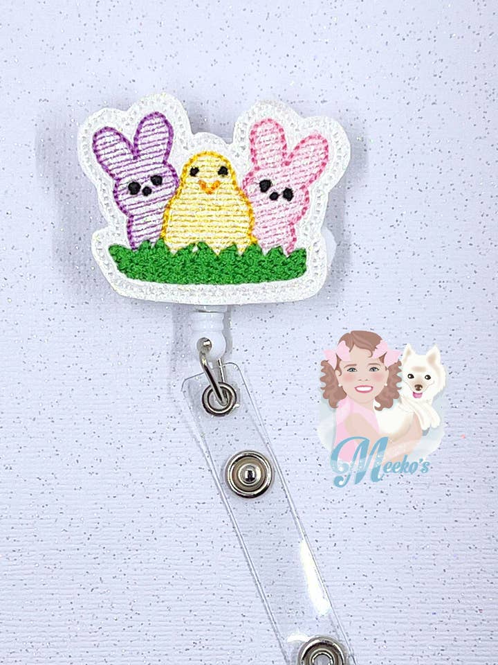 Porta-crachá intercambiável Enfermeira e Professor Coelhinho da Páscoa por atacado de Meeko’s Must Haves