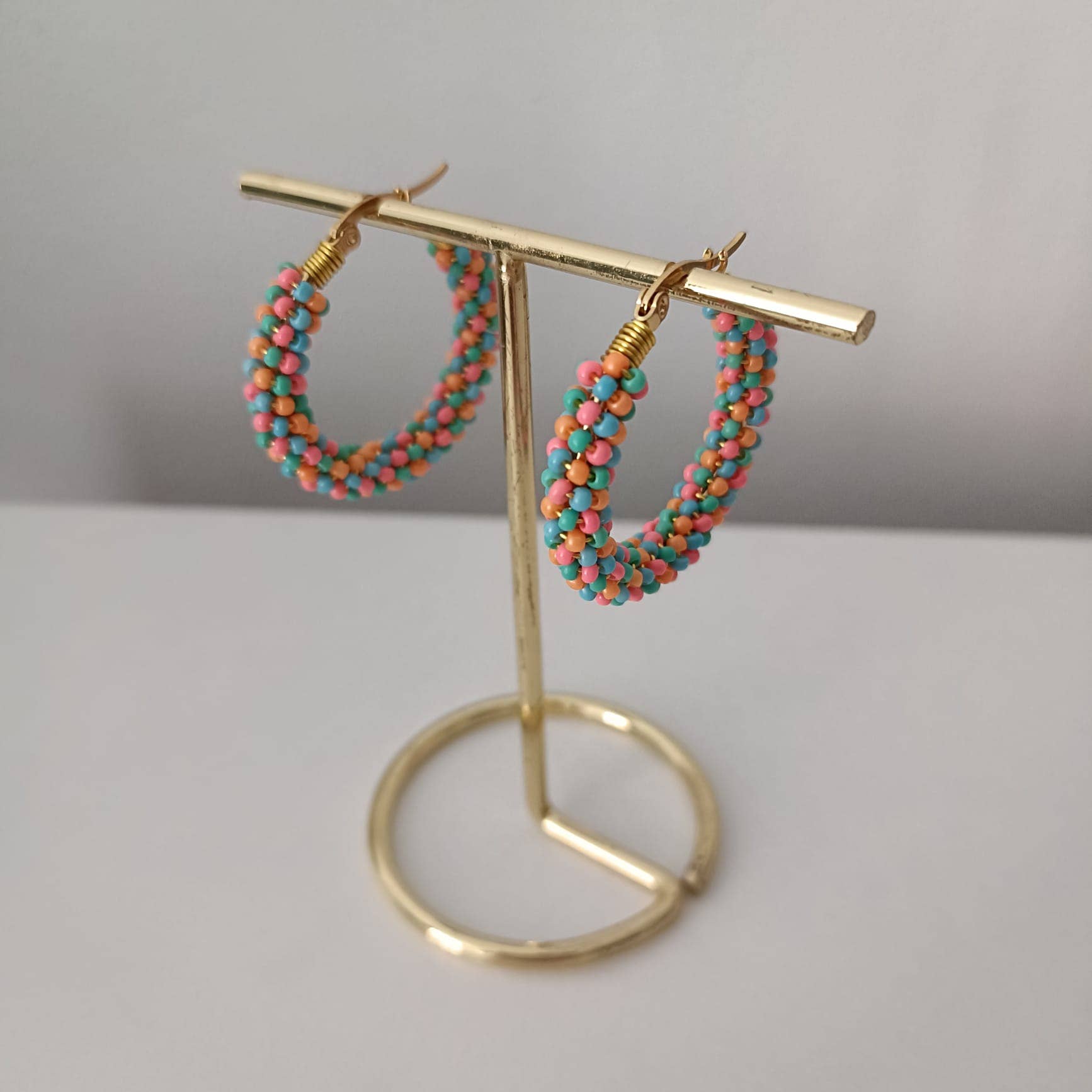 Kolorya - Wholesale Dangle Earrings - Embroidered Beaded Earrings | Multicolor0