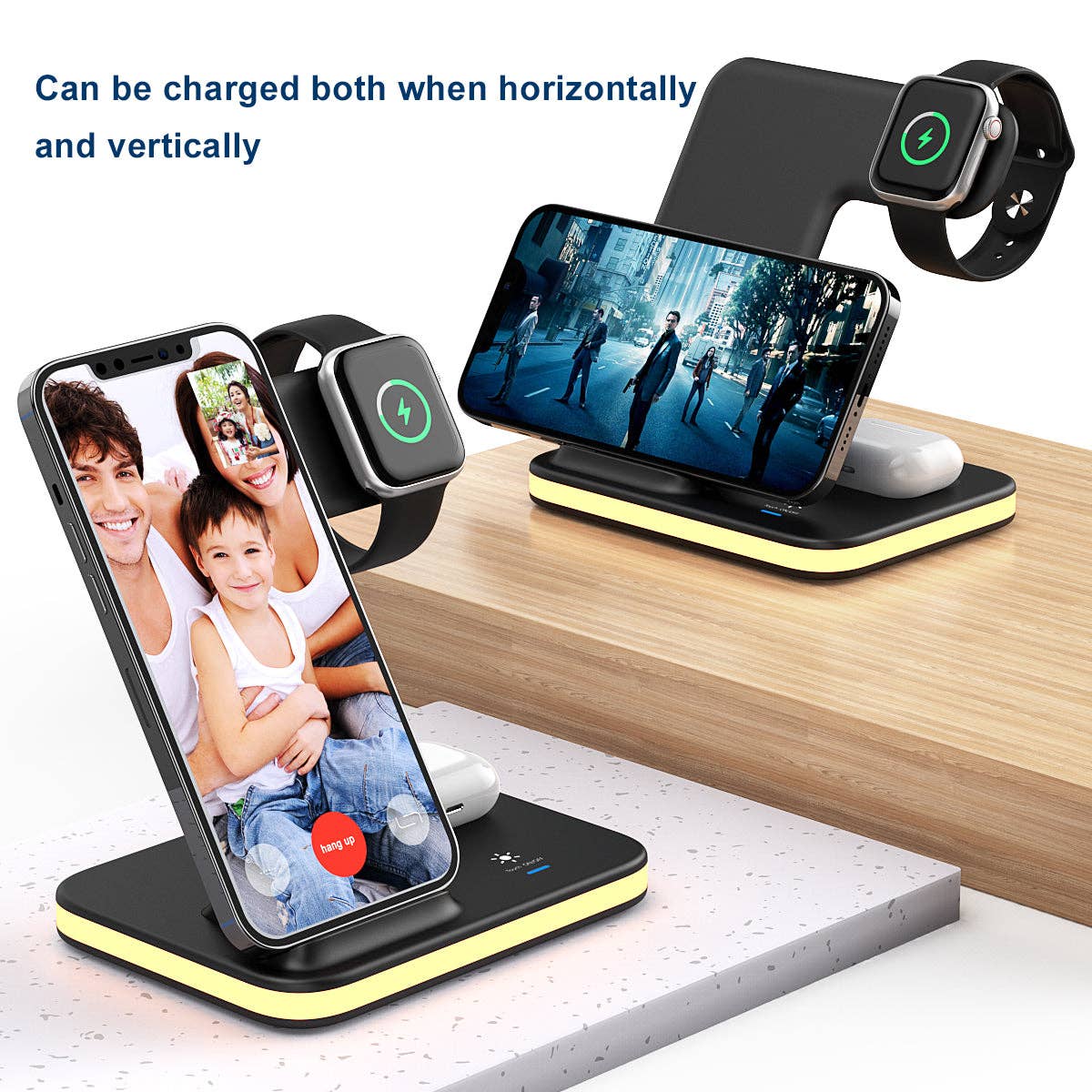 Infinite Basics - Wholesale Charging Dock - 4-in-1 Wireless Charging Stand with Night Light13