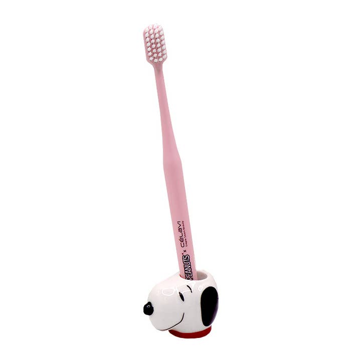 PINEAPPLE Beauty - Wholesale Toothbrush - Celavi P46020 Peanuts Snoopy Toothbrush Set - 12 3