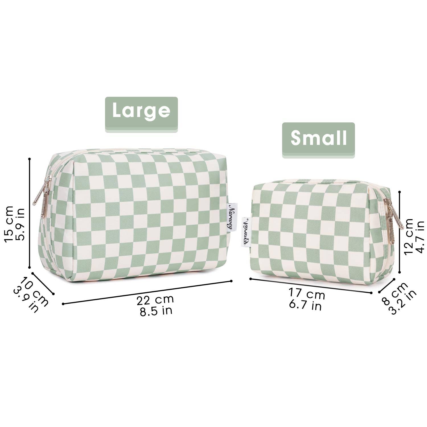 wandf - Wholesale Makeup/Cosmetic Bag - Checkered Makeup Bag Travel Cosmetic Bag Organizer Toiletry31