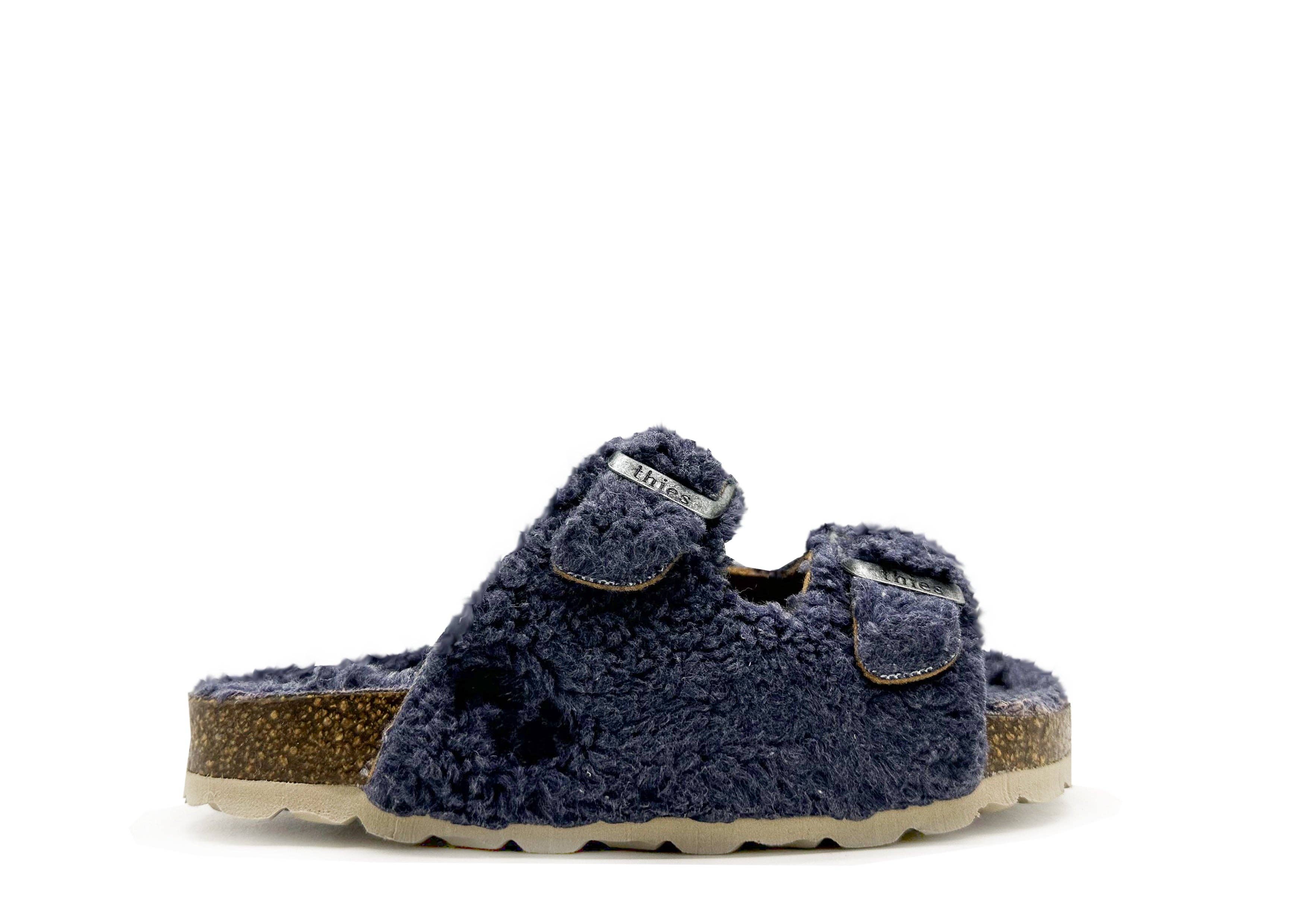 thies - Wholesale Sandals - Kids - thies 1856 ® Kids Organic Teddy Sandal blue grey0