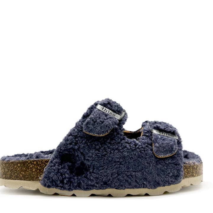 thies - Wholesale Sandals - Kids - thies 1856 ® Kids Organic Teddy Sandal blue grey