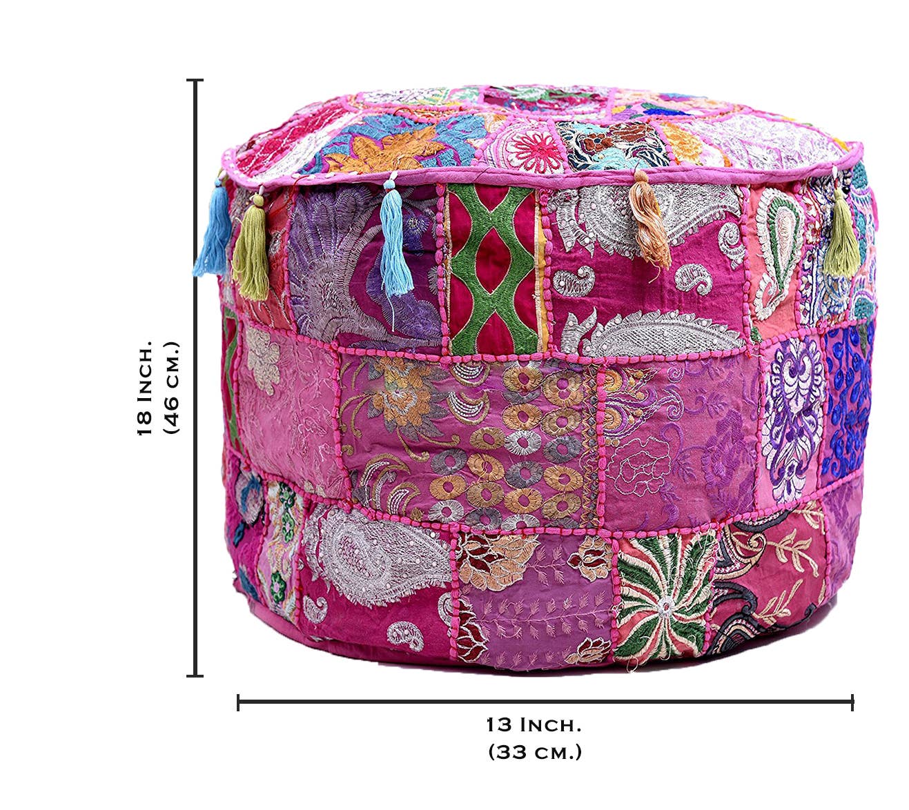 Aakriti Inc. - Wholesale Pouf - Aakriti Gallery Indian Pouf Footstool Ethnic Pouf Cover26
