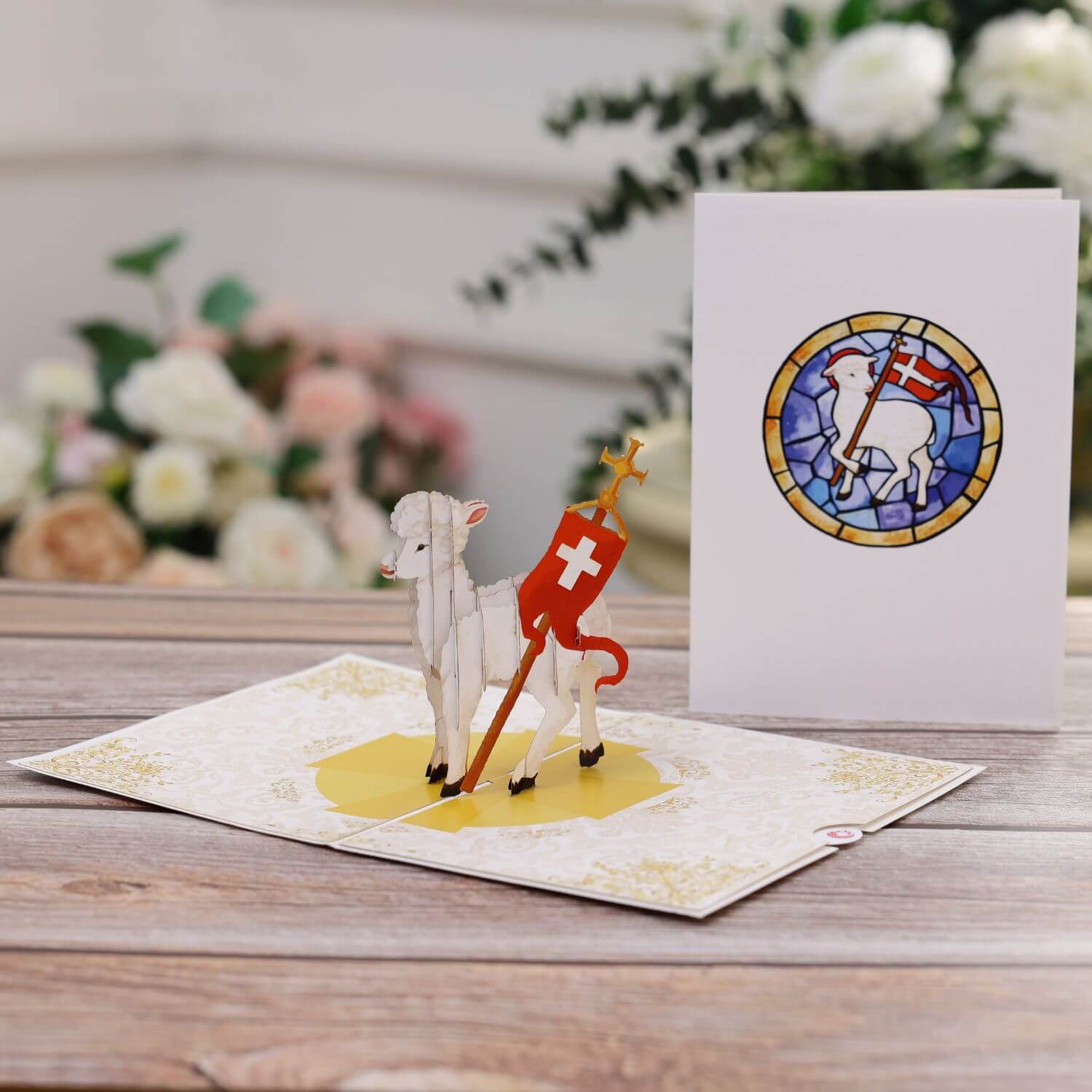Unipop Cards, LLC - Wholesale Everyday Greeting Card - Holy Lamb Pop Up Card - Christmas pop up card7
