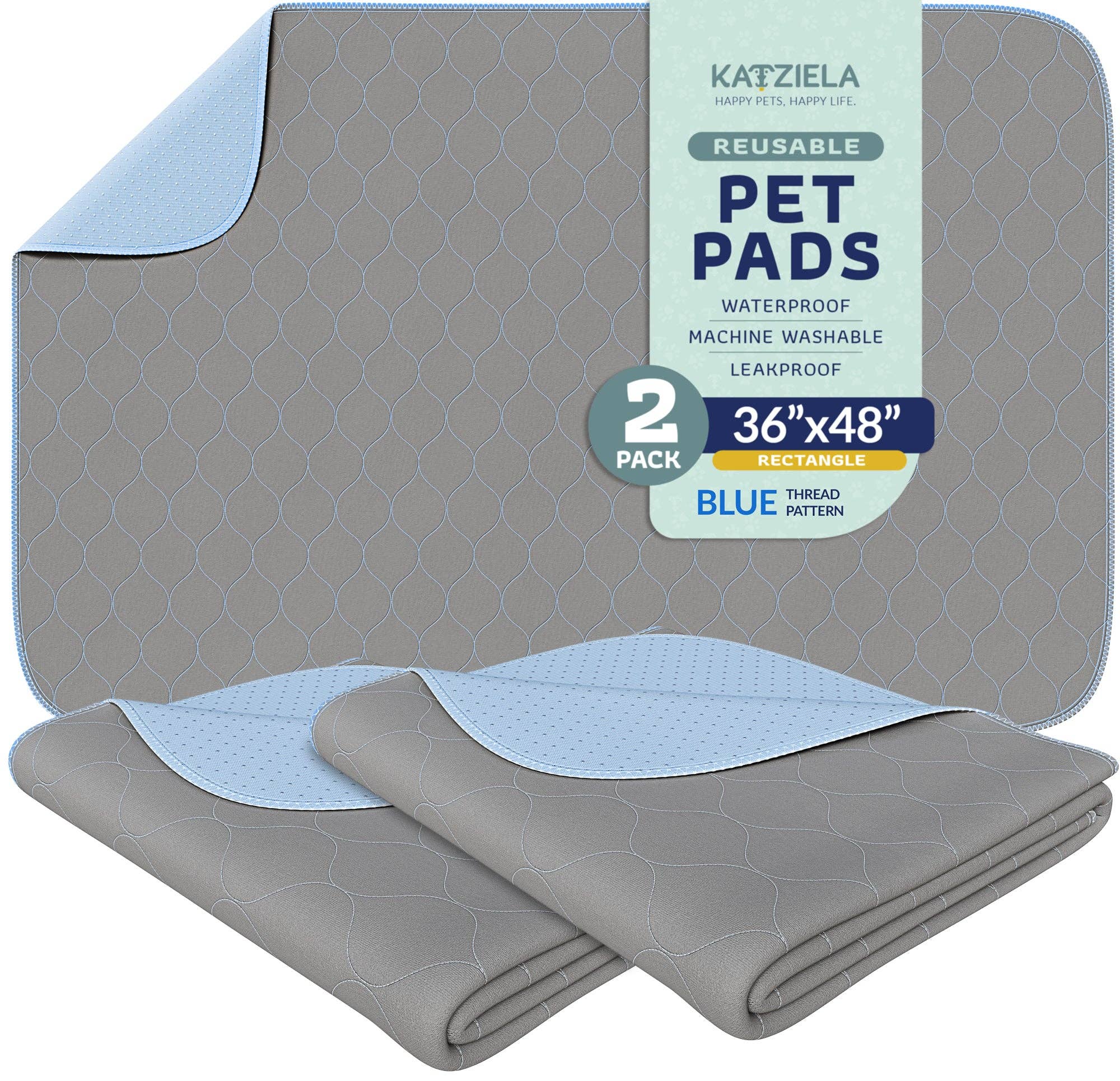 Katziela - Vente Tapis de propreté - chien - Tampons à pipi lavables réutilisables pour chiens, chats et humains, imperméables16