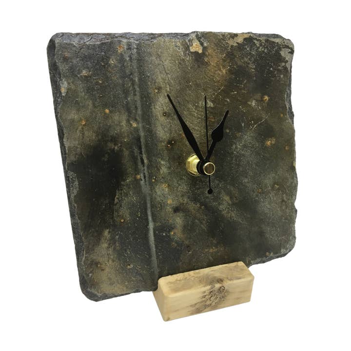 Cornish Slate Mantel Clock - Silent Mechanism for wholesale by Driftmoods - The Slate Shop