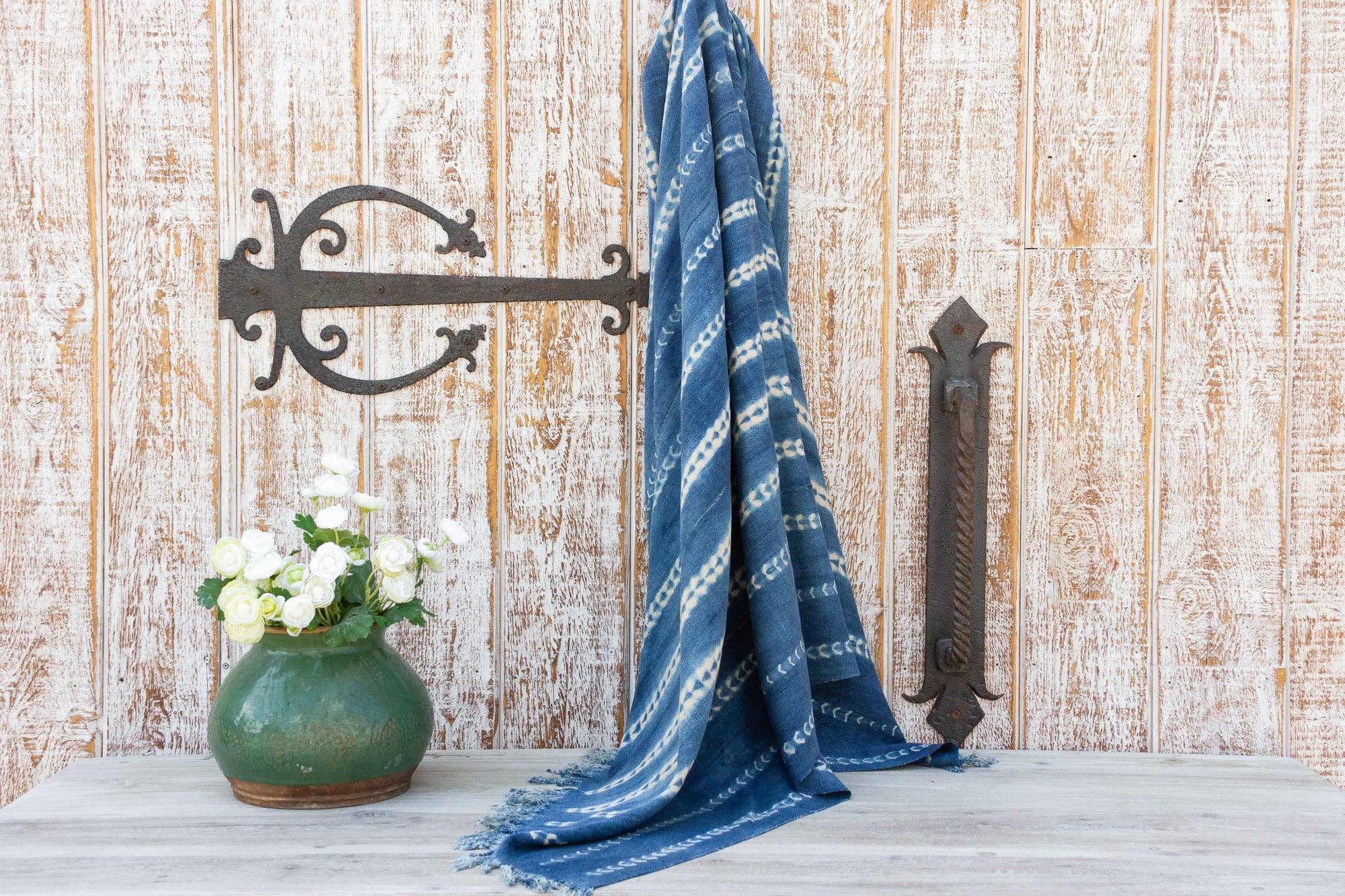 De-cor - Vendita all'ingrosso Arazzi/Tessuti d'arredo - Tessuto Aba Indigo in Mud Cloth Africano4