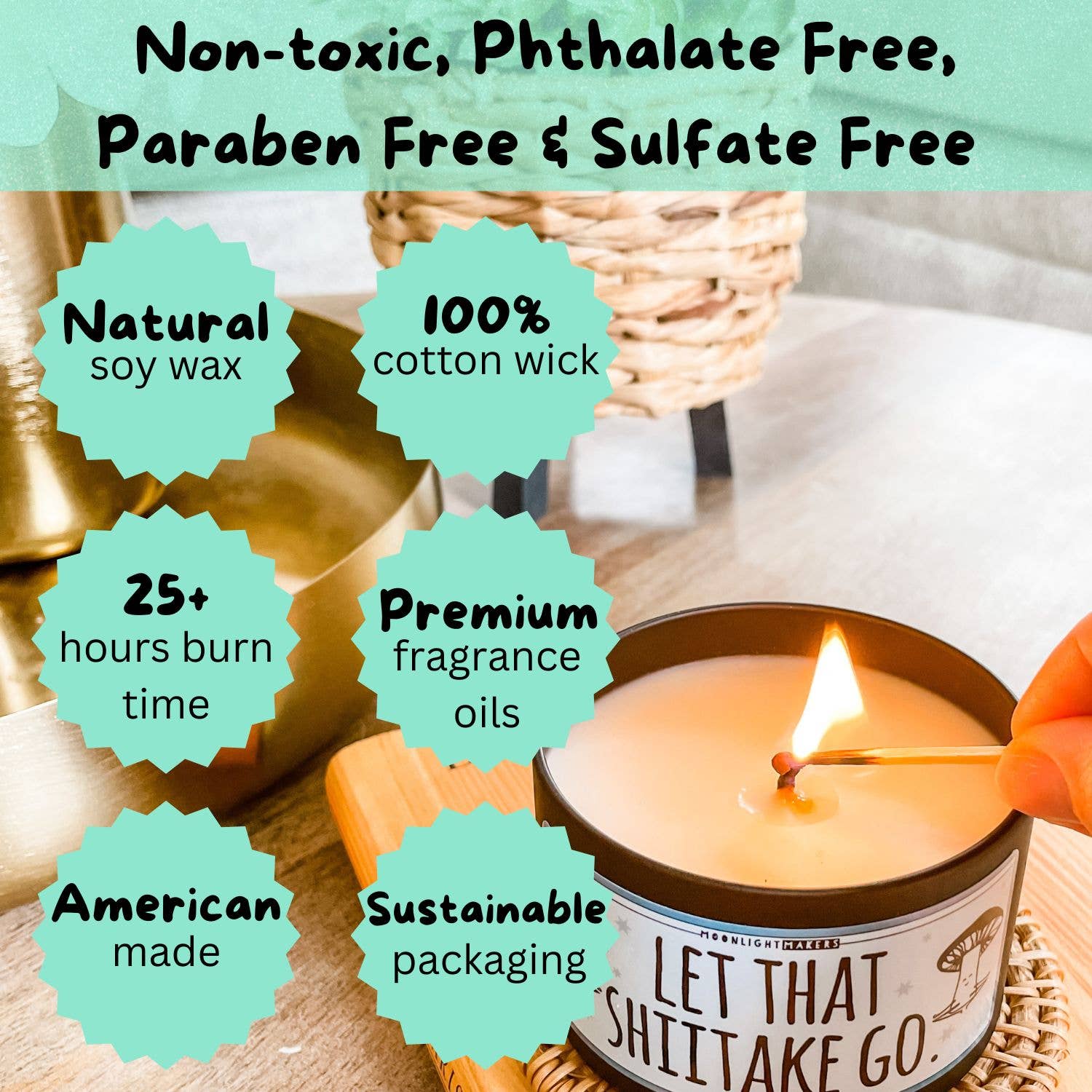 Moonlight Makers - Wholesale Jar/Filled Candle - New Baby Gift - Amazing Parents Candle - 8oz, 100% Soy 2