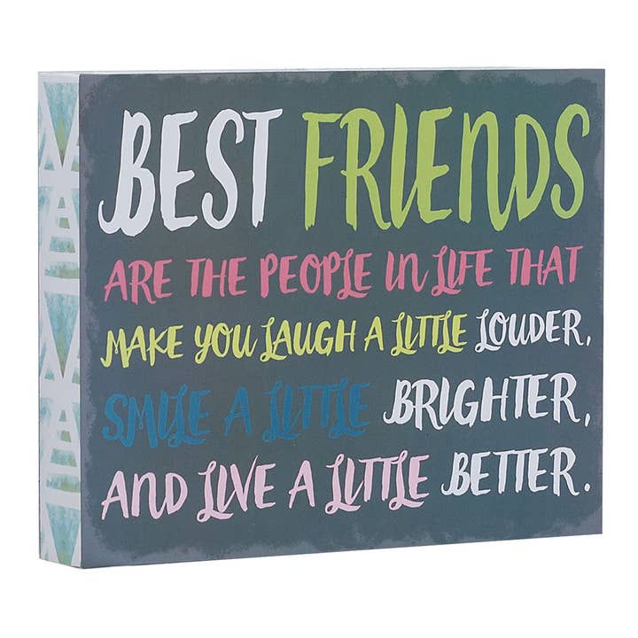 Best Friends Box Sign for wholesale by Barnyard Designs