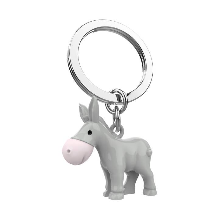Metalmorphose Grey Donkey Keyring for wholesale by Oli Olsen