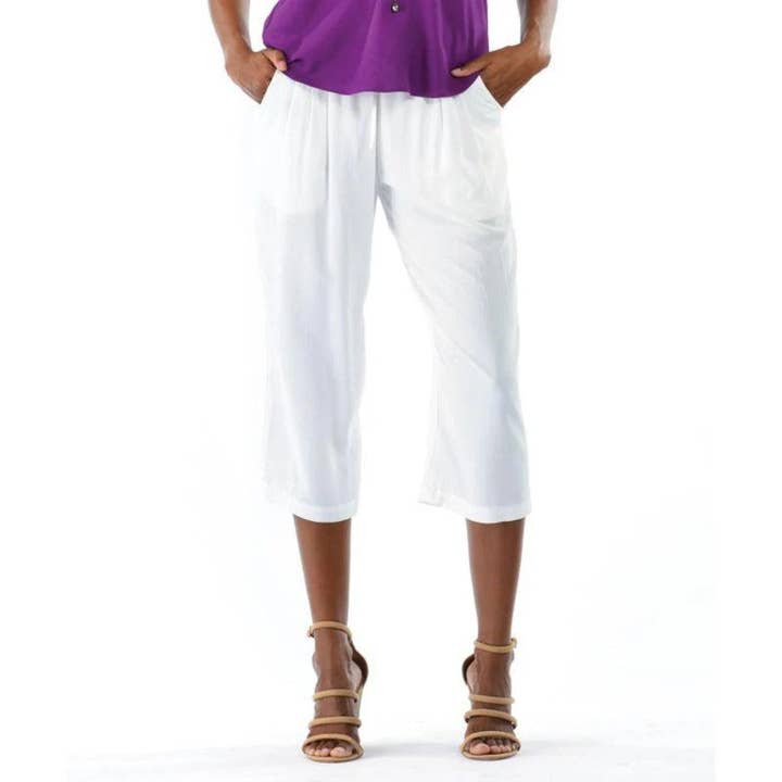 Pantalon de plage solide - Blanc pour la vente par JAMS World