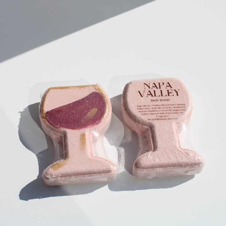JM Botanicals - Handcrafted Skin Care - Wholesale Bath Bomb/Fizz - Handcrafted Wine Glass Bath Bomb All-Natural, Relaxing Spa 4
